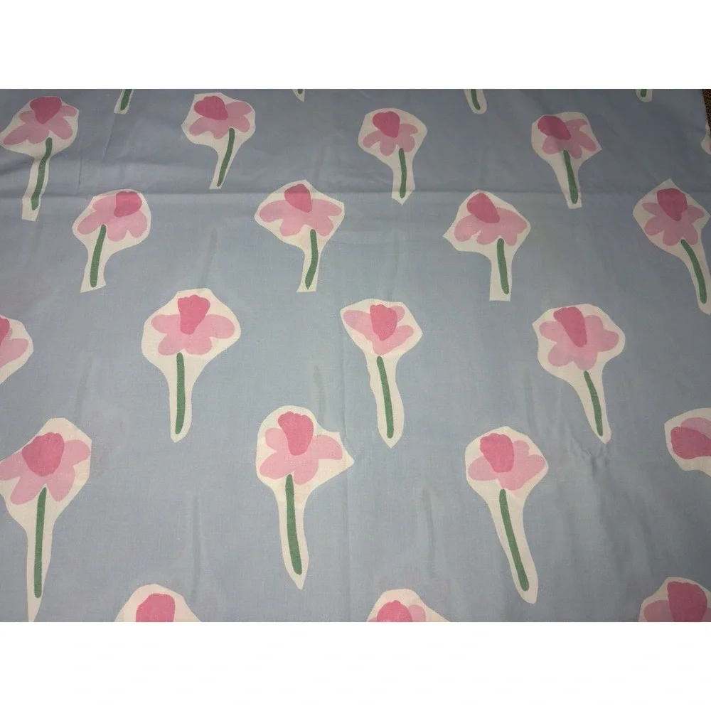 Vtg Marimekko‎ Nurimikko Sheet Set 4pc Double/Full Floral Flowers Pink Dan River